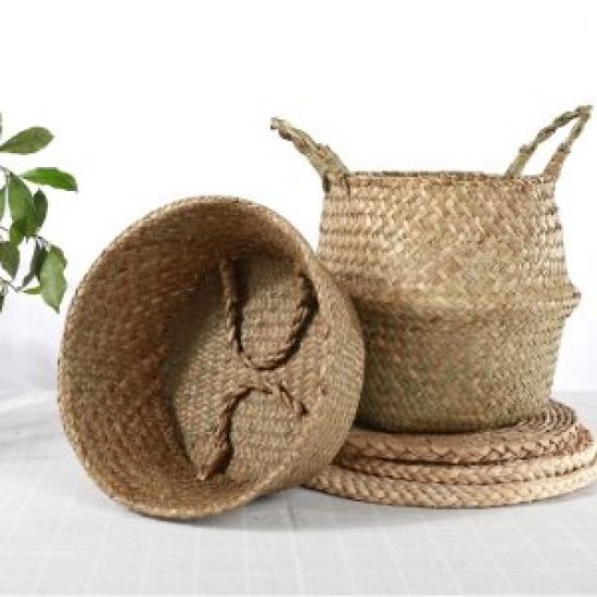 Giỏ mây trồng cây
